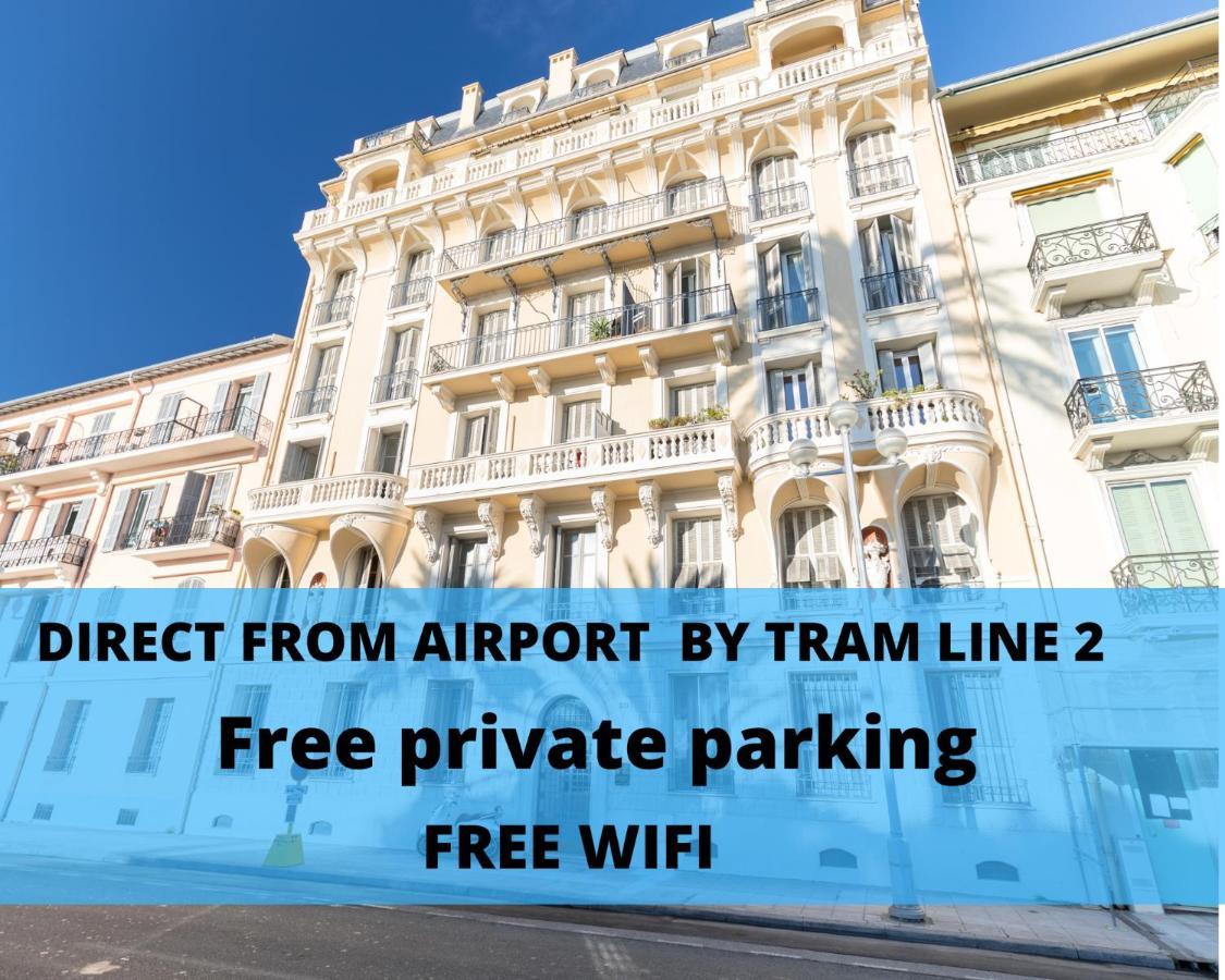 Le 323 Prom - 2 Chambres - Ac - Parking - Tram Et Supermarche Proches - Front De Mer Nizza Exterior foto